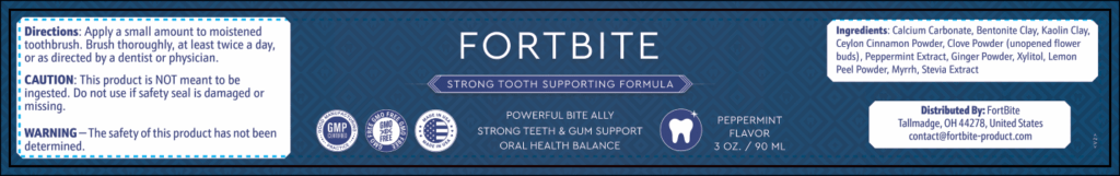 FortBite Supplement Facts