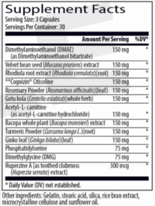 Brain C-13 Supplement Facts