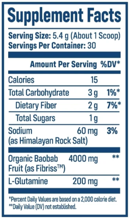 Nativepath Native Fiber Supplement Facts